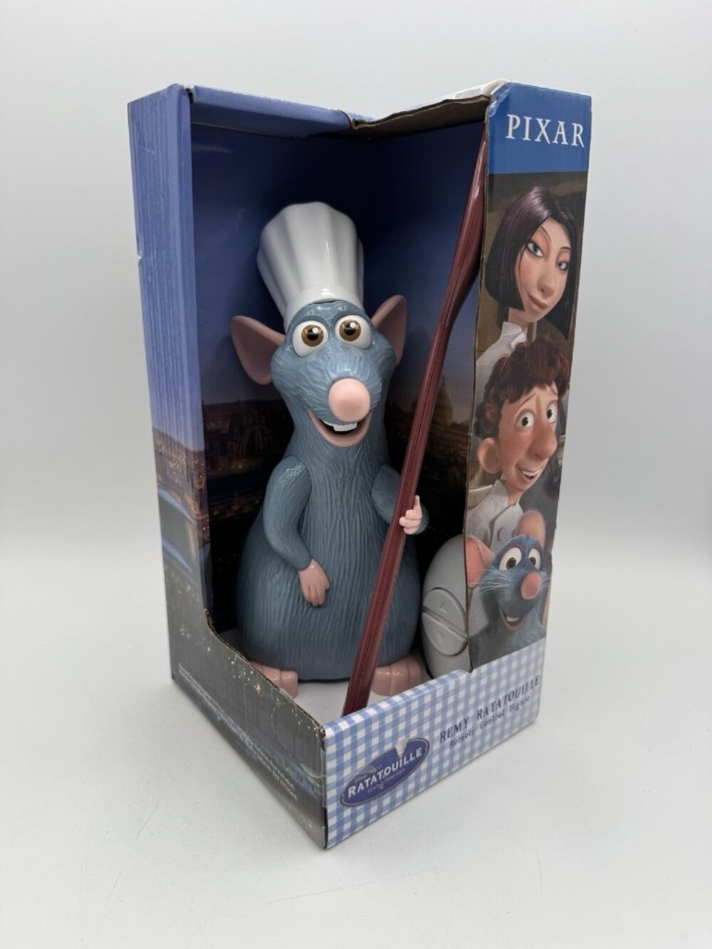 Disney Pixar's Ratatouille Chef Remy Remote Control 9" Toy Figure w/Spoon NEW